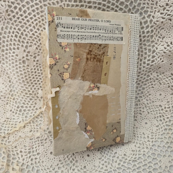 Handmade Junk Journal vintage floral prayer devotional journal - Picture 9 of 9